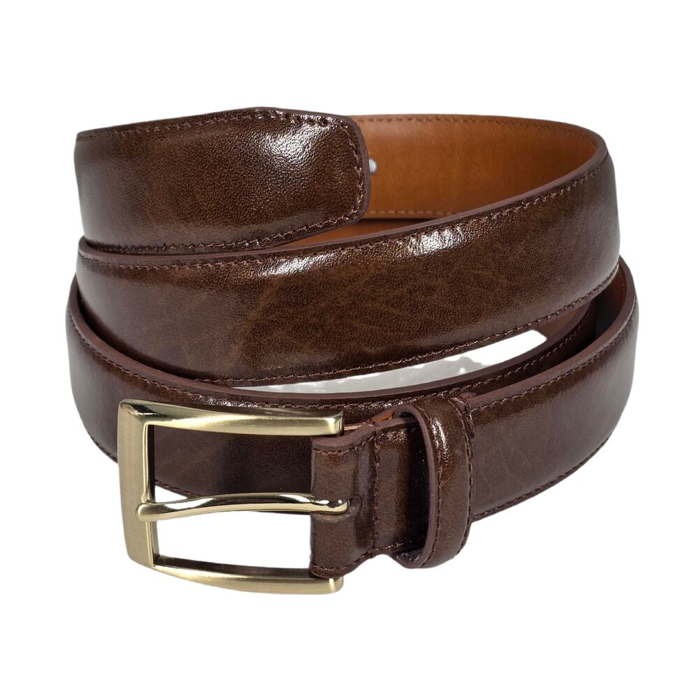 JOS. A. BANK BROWN GENUINE LEATHER 1" BELT SIZE 42/105 – 48" L – FITS 40"–44"